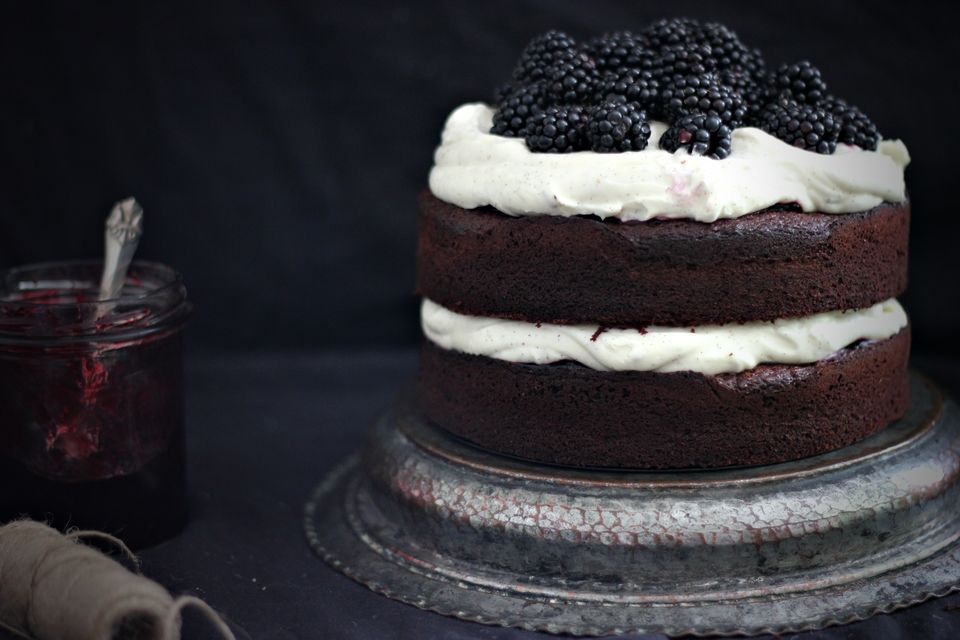 BLACKBERRY LAYER CAKE
