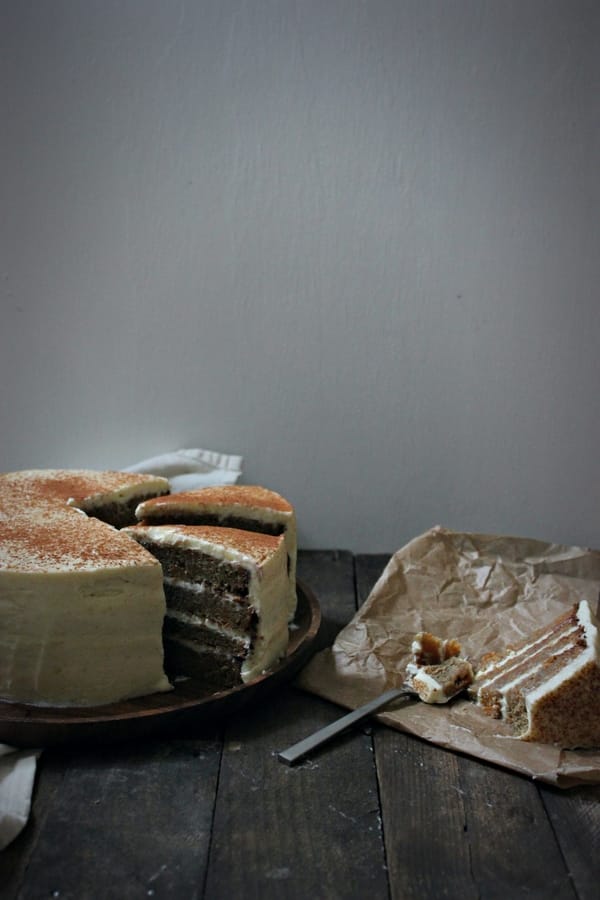 CARROT CAKE WITH LEMON CREAM CHEESE FROSTING