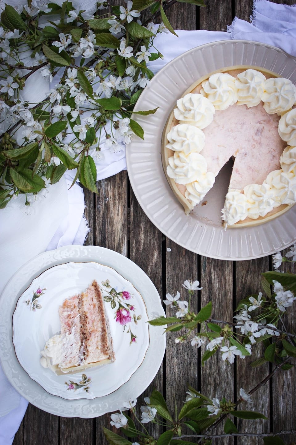 RHUBARB LAYER CAKE